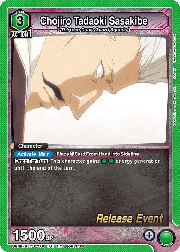 Image for Chojiro Tadaoki Sasakibe (UEPR/BLC-1-079) [UE01BT: BLEACH: Thousand-Year Blood War Release Event Cards] - Union Arena