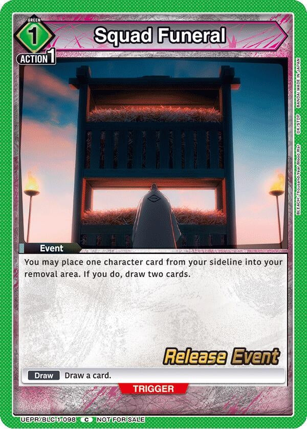 Image for Squad Funeral (UEPR/BLC-1-098) [UE01BT: BLEACH: Thousand-Year Blood War Release Event Cards] - Union Arena