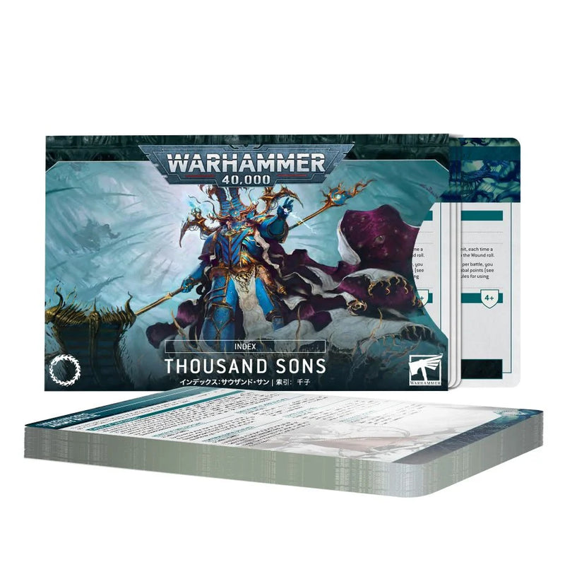 Warhammer 40,000 Index Datacards Thousand Sons