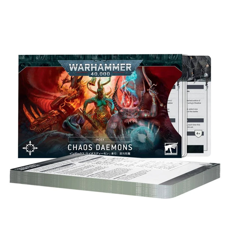 Warhammer 40,000 Index Datacards Chaos Daemons