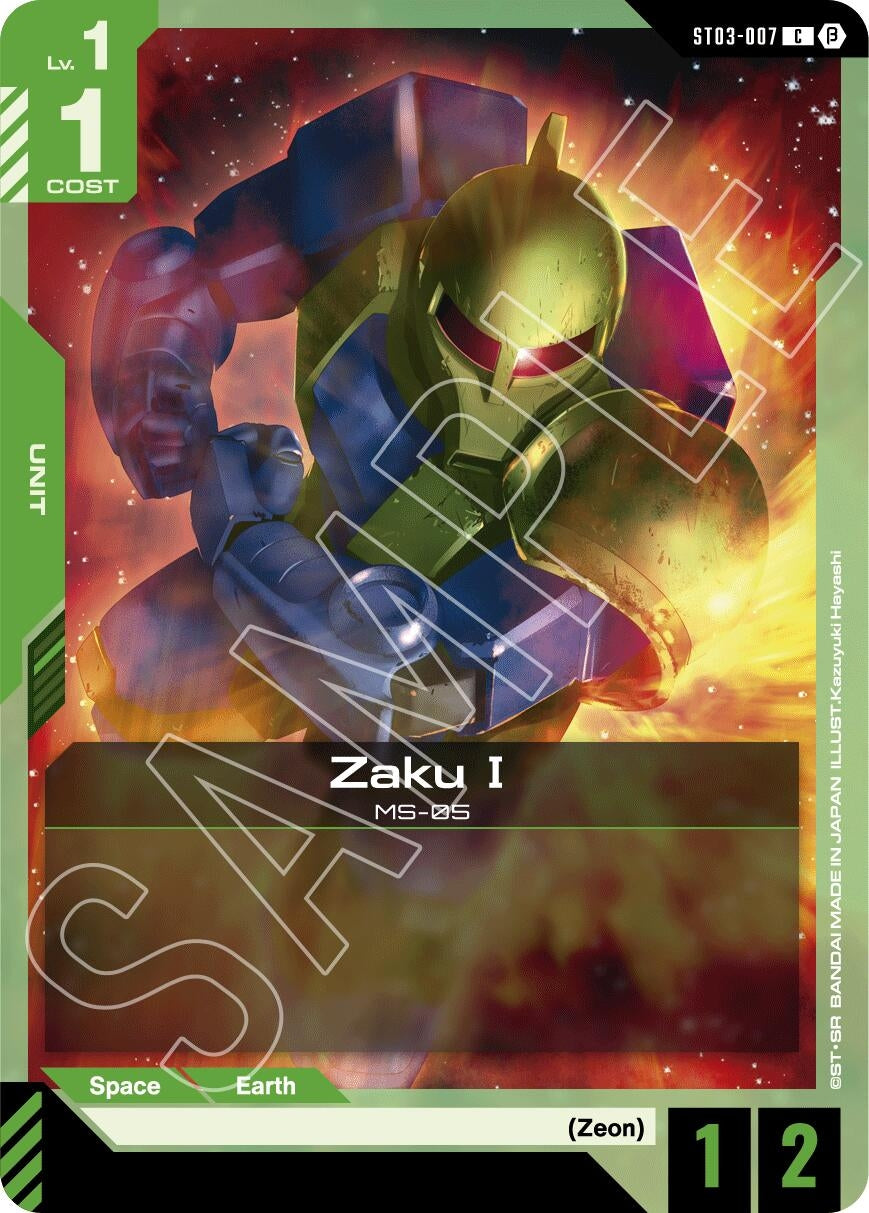 Image for Zaku I (ST03-007) (GD01_b) - Gundam Card Game