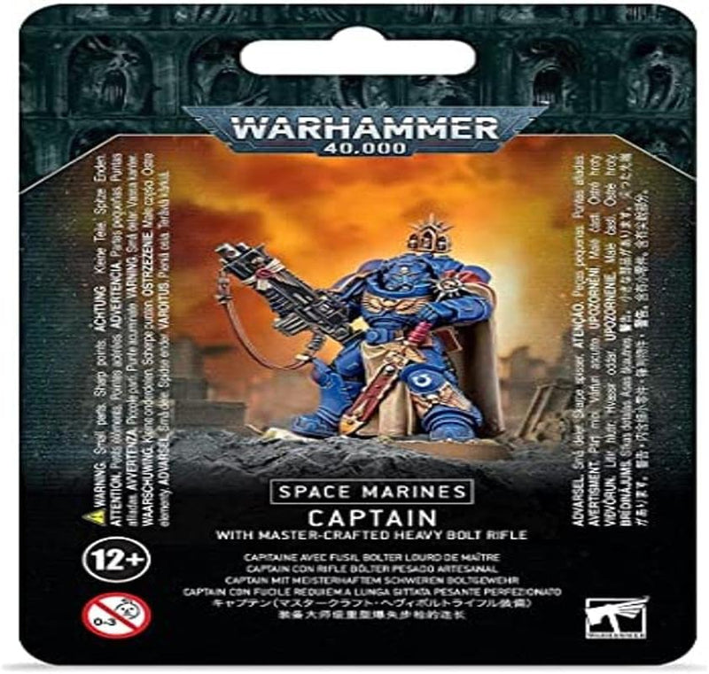 Warhammer 40,000 Space Marine Captain with Master-Crafted Heavy Bolt Rifle