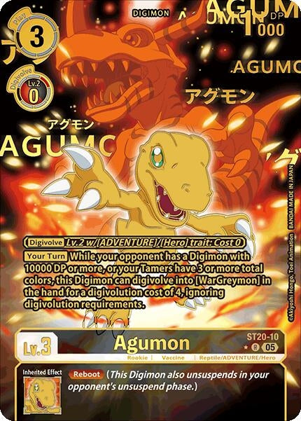 Image for Agumon (Rare Pull) (ST20-10 R) (ST-20) - Digimon Card Game