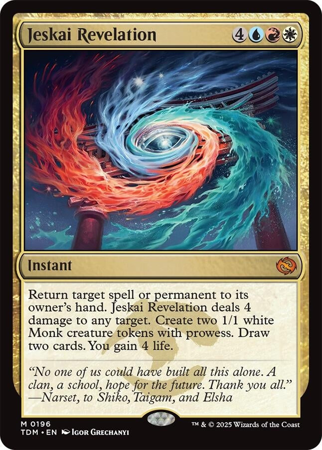 Image for Jeskai Revelation (196) (TDM) - Magic: The Gathering