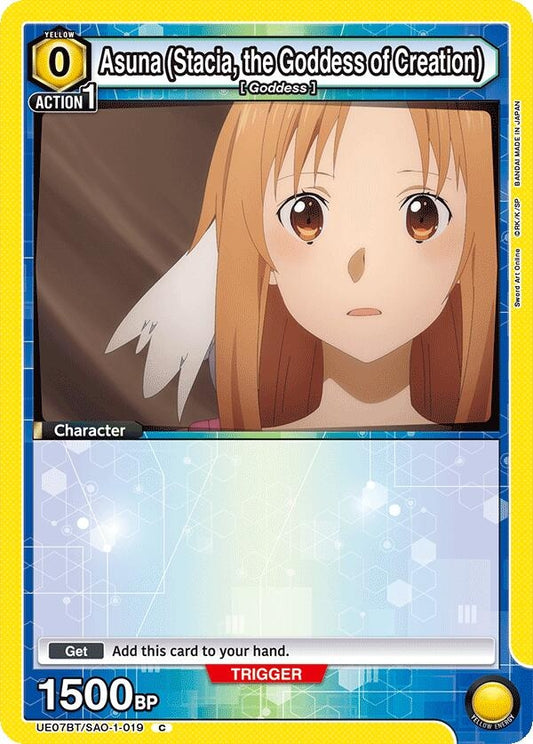 Image for Asuna (Stacia, the Goddess of Creation) (019) (UE07BT/SAO-1-019) (UE07BT) - Union Arena