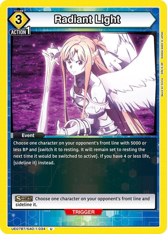 Image for Radiant Light (UE07BT/SAO-1-034) (UE07BT) - Union Arena