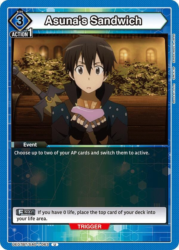 Image for Asuna's Sandwich (UE07BT/SAO-1-063) (UE07BT) - Union Arena