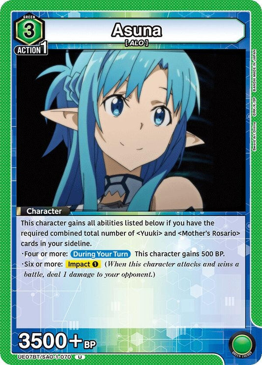 Image for Asuna (070) (UE07BT/SAO-1-070) (UE07BT) - Union Arena