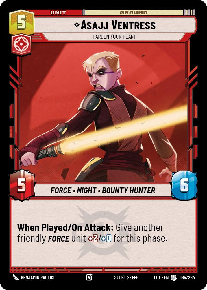 Asajj Ventress - Harden Your Heart (165/264) (Legends of the Force) (LOF)