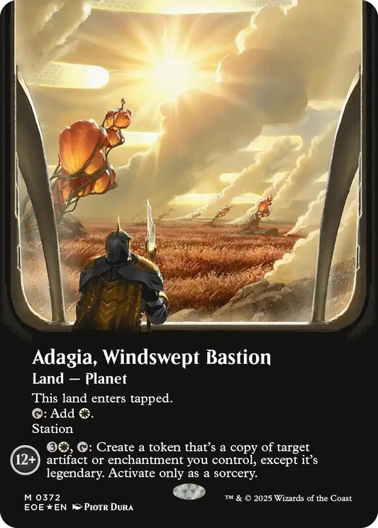 Adagia, Windswept Bastion (Borderless) (Galaxy Foil) (372) (EOE)