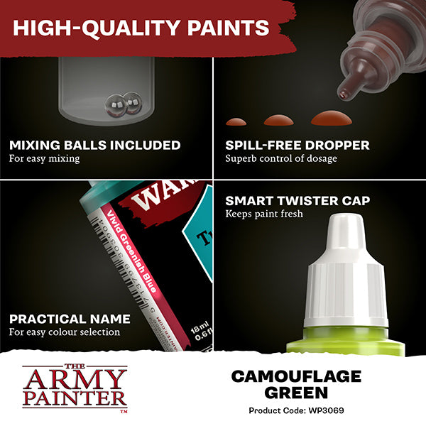 The Army Painter Warpaints Fanatic Camouflage Green
