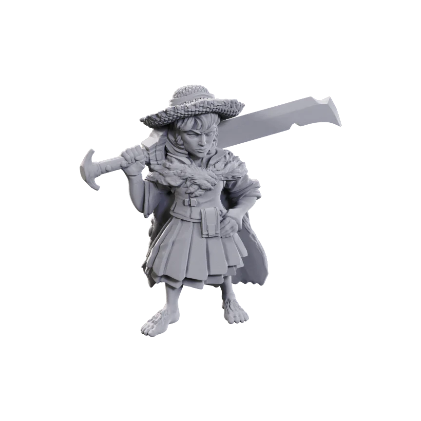 Wizkids! Pathfinder Battles Deep Cuts - FEMALE HALFLING MAGUS LOW-LEVEL