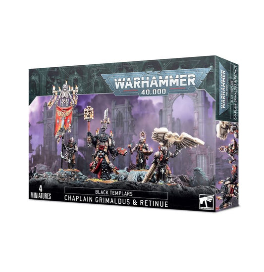 Warhammer 40,000 Black Templars Chaplain Grimaldus Grimaldus & Retinue