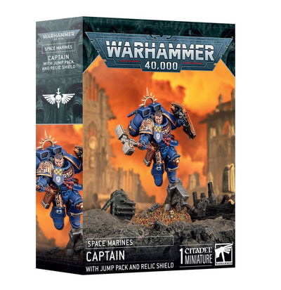 Warhammer 40,000: Space Marine Captain w/ Jump Pack & Relic Shield