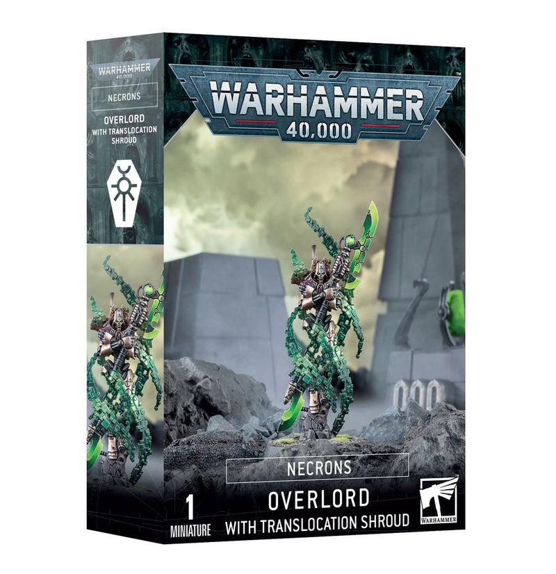 Warhammer 40,000 Necron: Overlord With Translocation Shroud