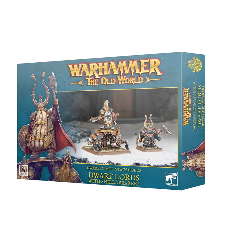 Warhammer the Old World: Dwarfen Mountain Holds Dwarf Lords with Shieldbearers