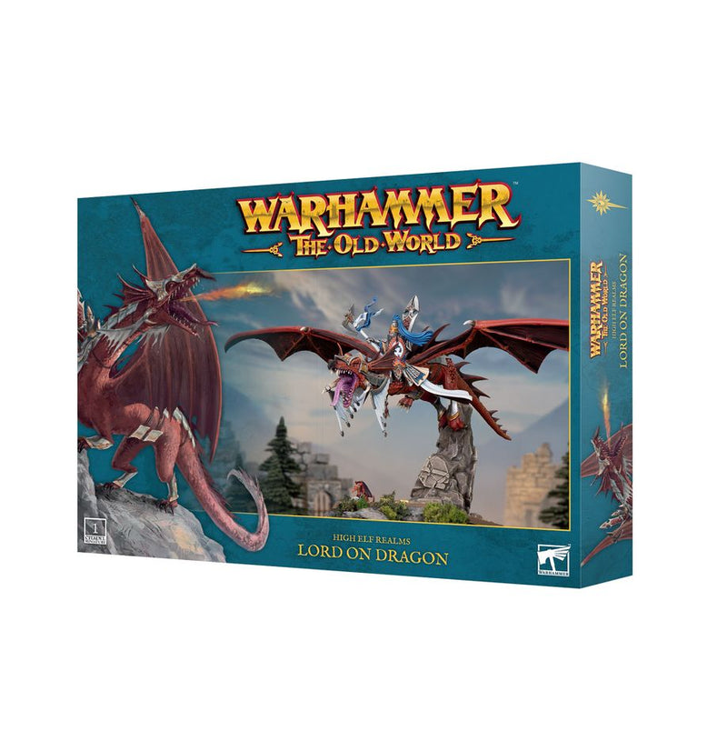 Warhammer the Old World: High Elf Lord on Dragon