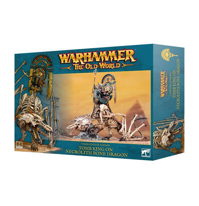 Warhammer The Old World: Tomb Kings of Khemri: Tomb King/Lich Priest on Necrolith Bone Dragon
