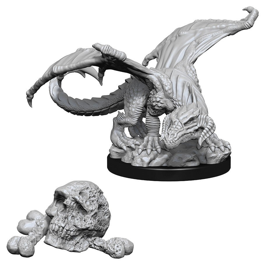 WizKids Nolzur's Marvelous Miniatures: Unpainted Miniatures: Black Dragon Wyrmling