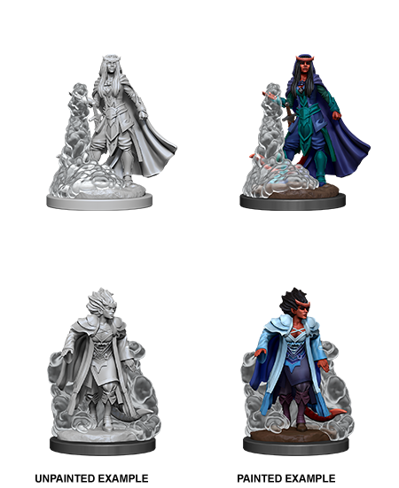 WizKids Nolzur's Marvelous Miniatures: Unpainted Miniatures: Female Tiefling Sorceror