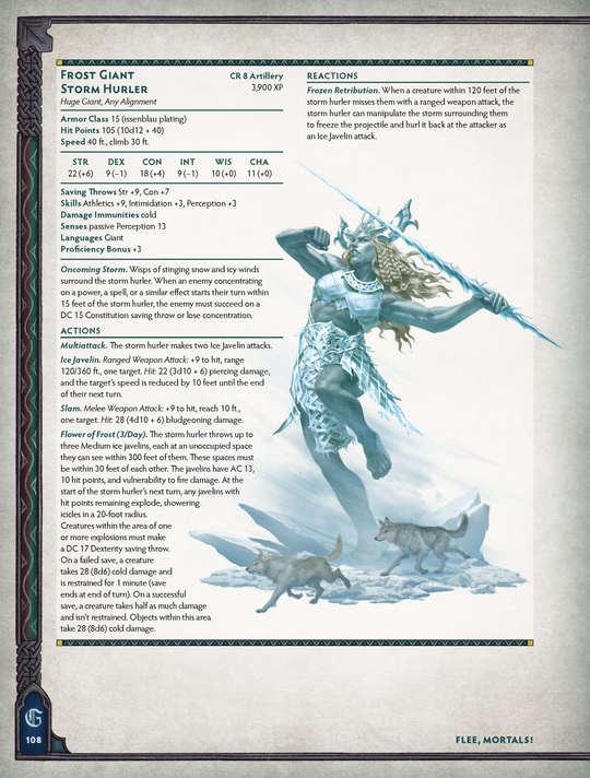 Flee Mortals- The MCDM Monster Book (5e)