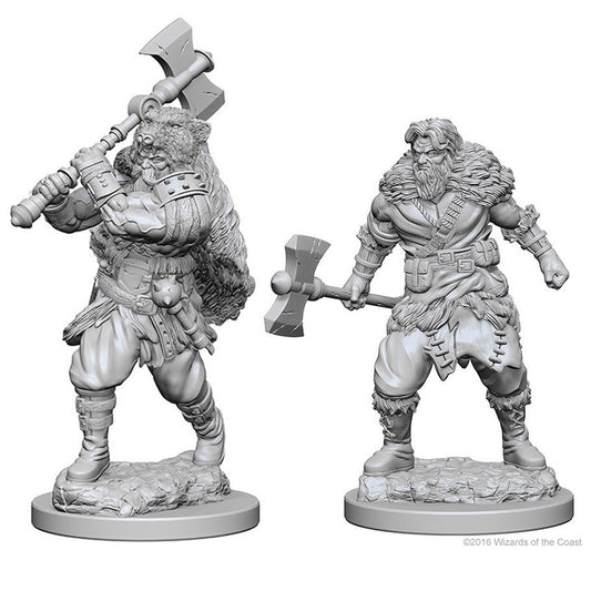 WizKids Nolzur's Marvelous Miniatures: Unpainted Miniatures: Human Male Barbarian
