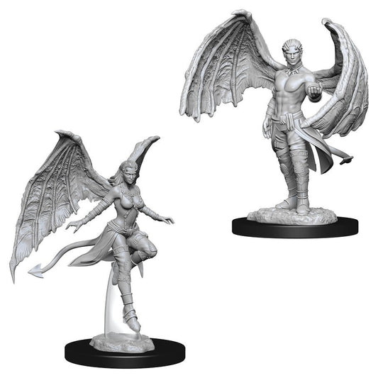 WizKids Nolzur's Marvelous Miniatures: Unpainted Miniatures: Succubus & Incubus