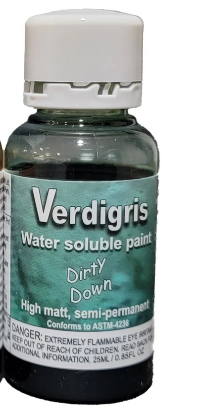 Dirty Down Verdigris Paint Effect