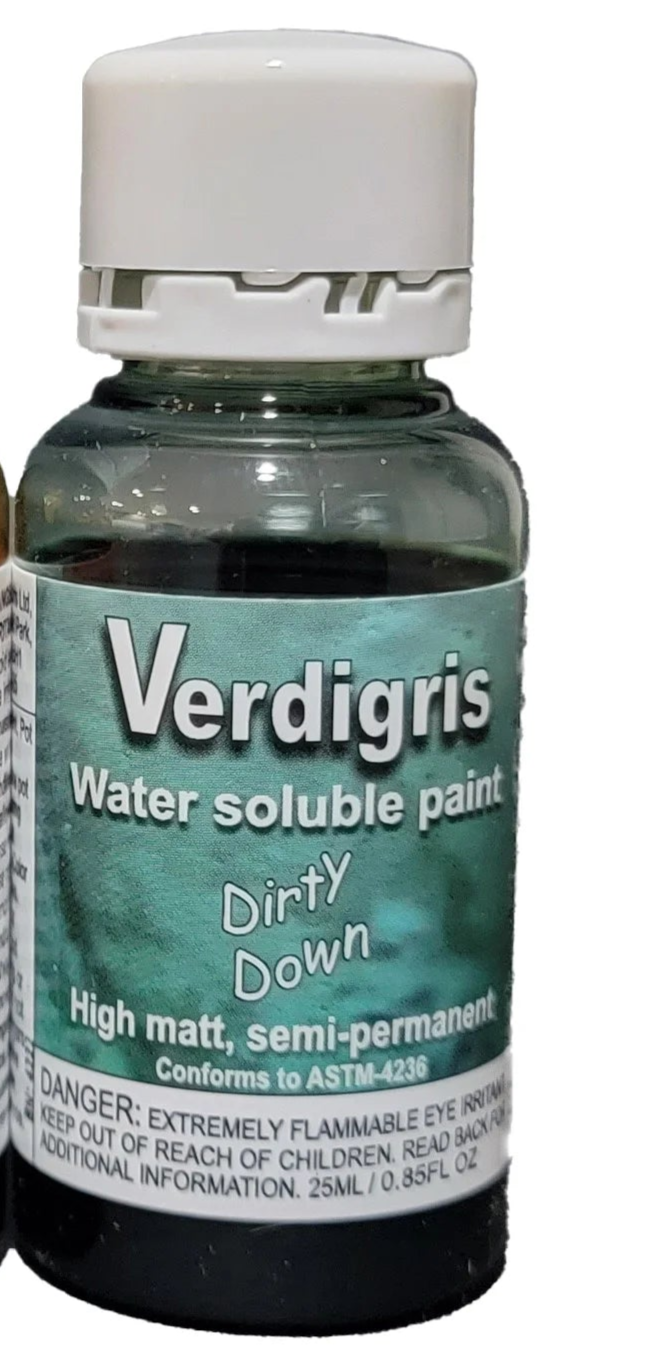 Dirty Down Verdigris Paint Effect