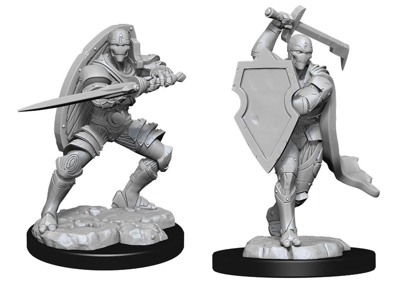 WizKids Nolzur's Marvelous Miniatures: Unpainted Miniatures: Warforged Fighter