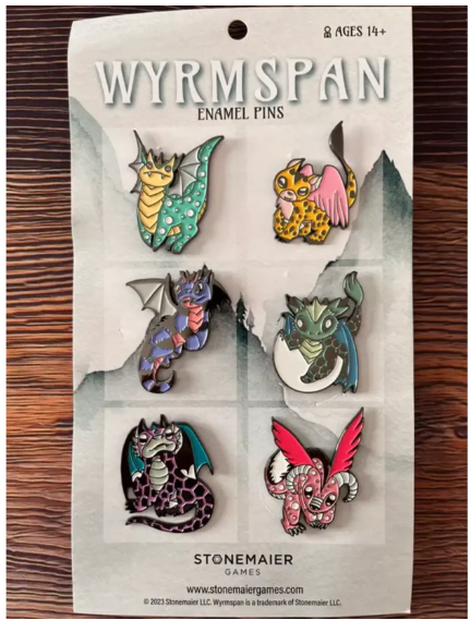 Wyrmspan enamel pins Set