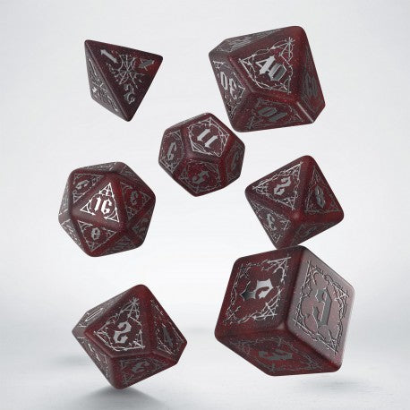 7-Die Set Bloodsucker: Shimmering Red & Silver