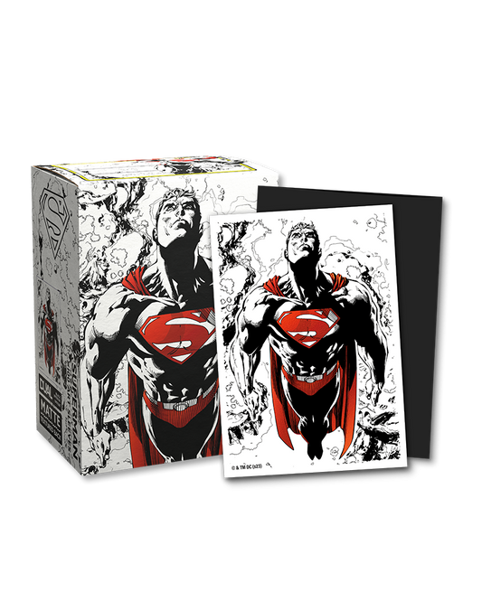 Dragon Shield Superman Red/White Brushed Art Sleeves (100)