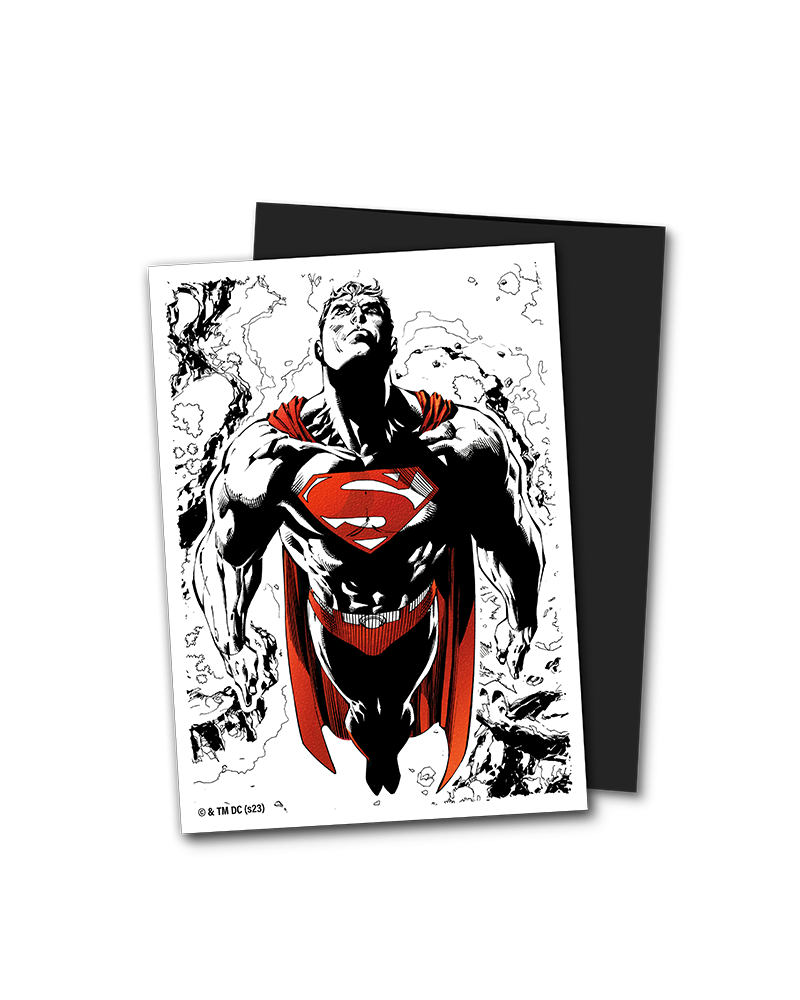 Dragon Shield Superman Red/White Brushed Art Sleeves (100)