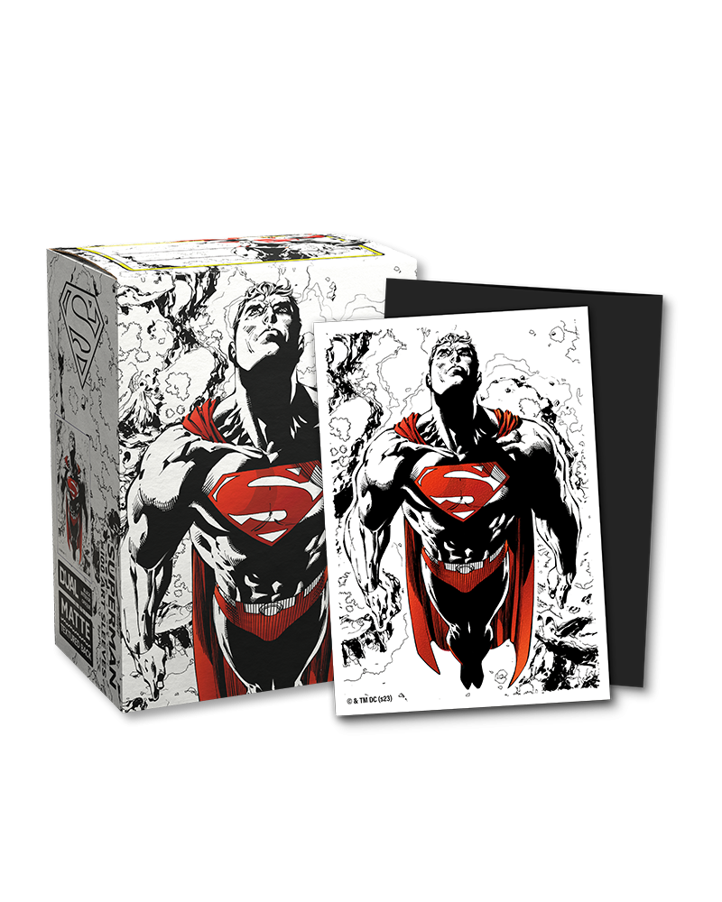 Dragon Shield Superman Red/White Brushed Art Sleeves (100)