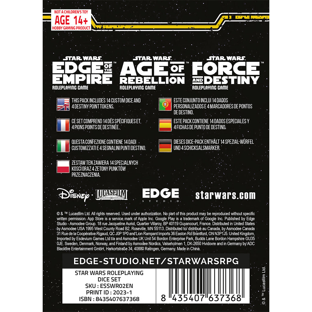 STAR WARS ROLEPLAYING DICE