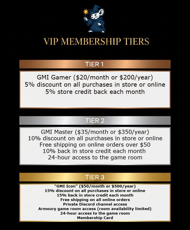 GMI Games VIP Membership