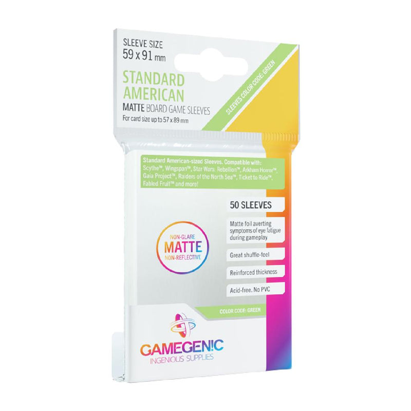 Gamegenic MATTE Standard American Board Sleeves