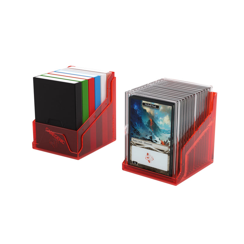 GameGenic: Bastion 100+XL Red/Clear Deck Box