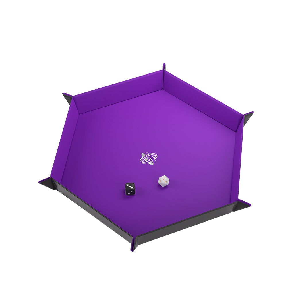 Gamegenics Dice Tray: Hexagonal: Purple