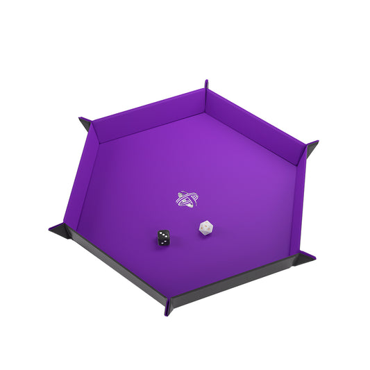 Gamegenics Dice Tray: Hexagonal: Purple