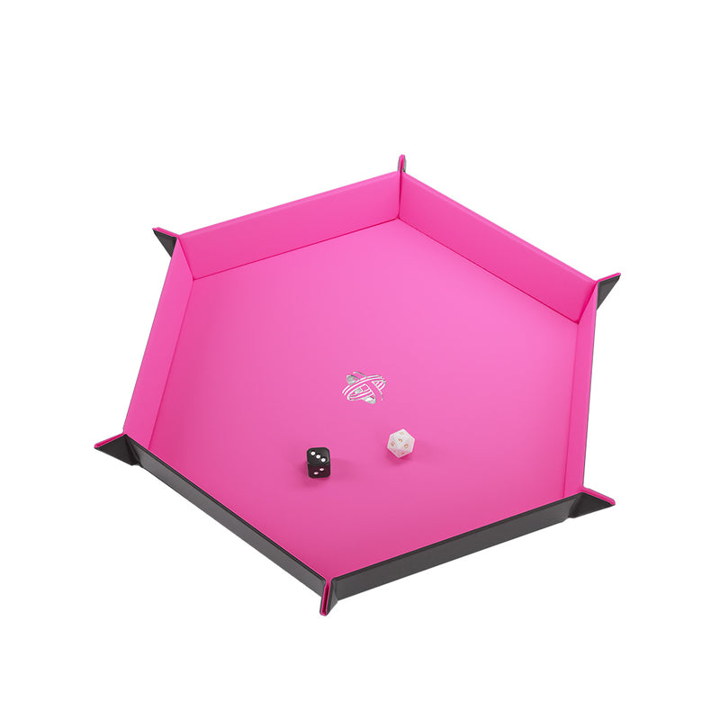 Gamegenics Dice Tray: Hexagon: Pink