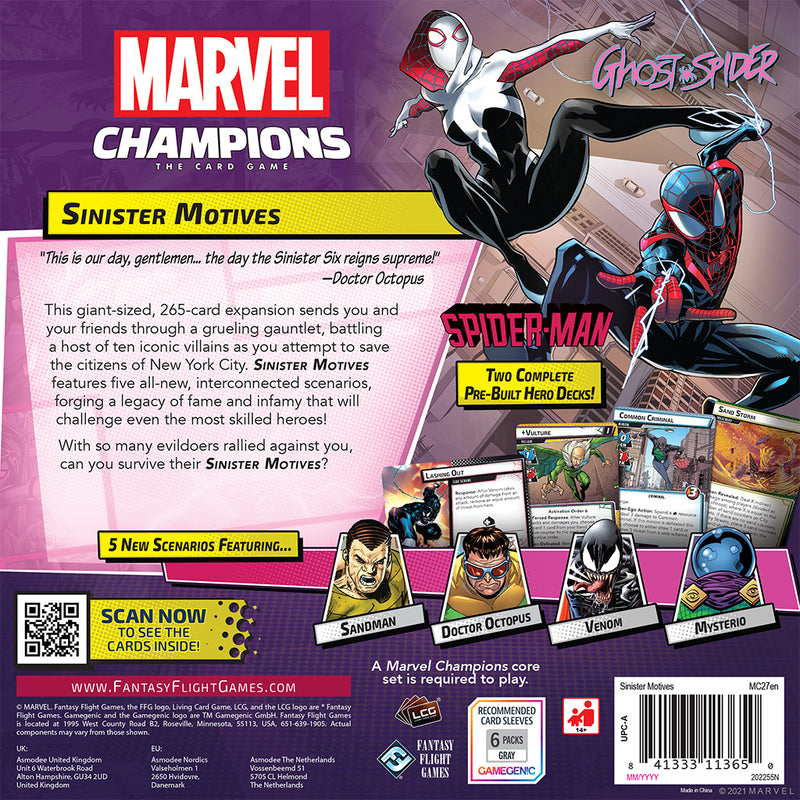 Marvel Champions Sinister Motives