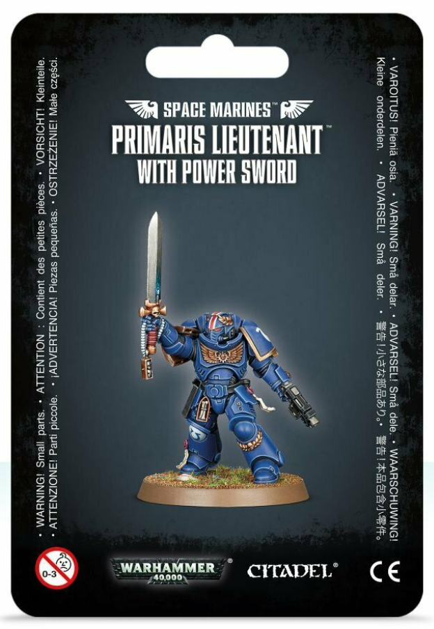 Warhammer 40,000 Space Marine Lieutenant w/ Power sword