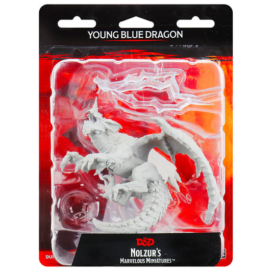 WizKids Nolzur's Marvelous Miniatures: Unpainted Miniatures: Young Blue Dragon