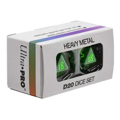 Ultra Pro: Vivid Heavy Metal Dice: Green (2)