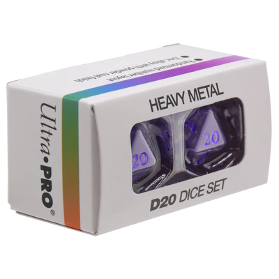 Ultra Pro: Vivid Heavy Metal Dice: Purple (2)