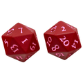 Ultra Pro: Vivid Heavy Metal Dice: Red (2)