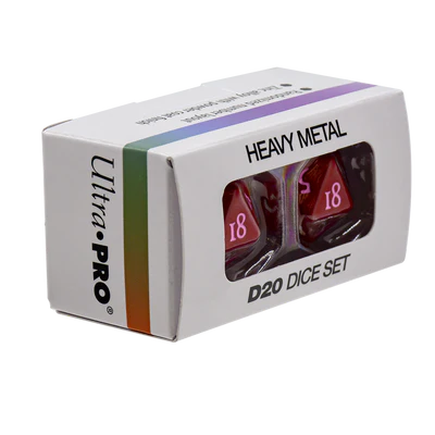 Ultra Pro: Vivid Heavy Metal Dice: Red (2)