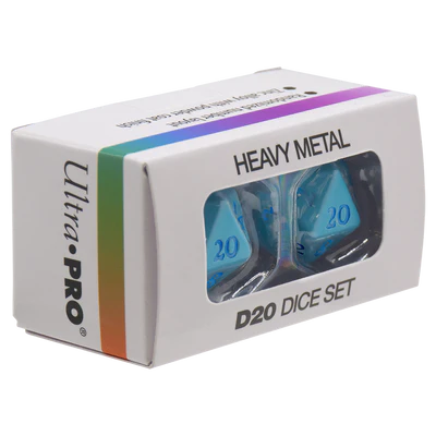 Ultra Pro: Vivid Heavy Metal Dice: Light Blue (2)
